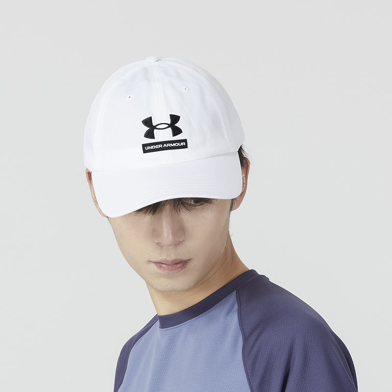 安德玛男帽新款户外鸭舌帽透气休闲运动帽时尚棒球帽1369783-100 ZP高清大图