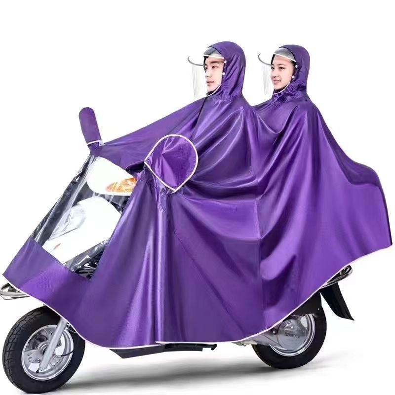 雨衣电动车摩托车防暴雨男雨披牛津加大加厚加长女全身骑行雨衣电