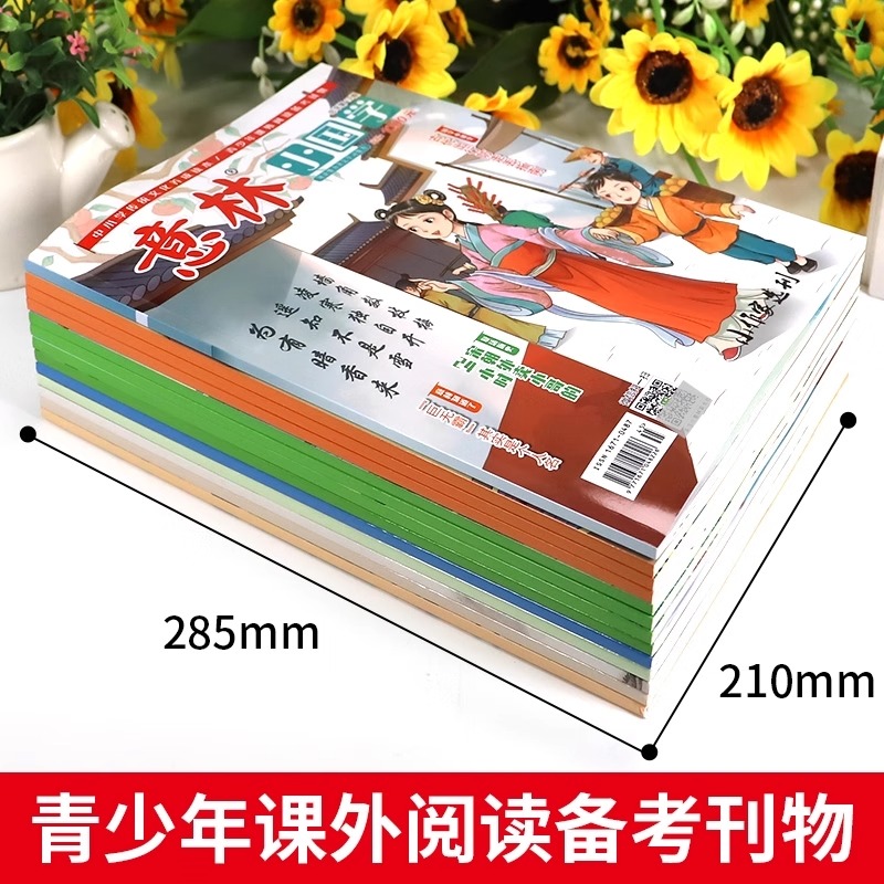 [全14册]意林小国学1-14期 [正版]意林小国学全14期2022年总第1-14期意林2023第123期少年版初中小学高清大图