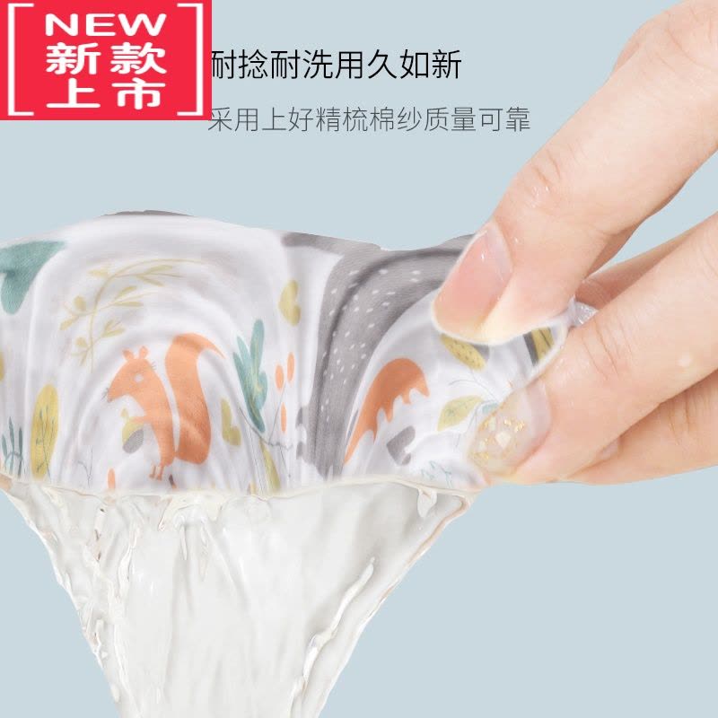 可莉允婴儿口水巾纱布小方巾宝宝新生儿洗脸巾儿童毛巾围嘴五条手帕图片