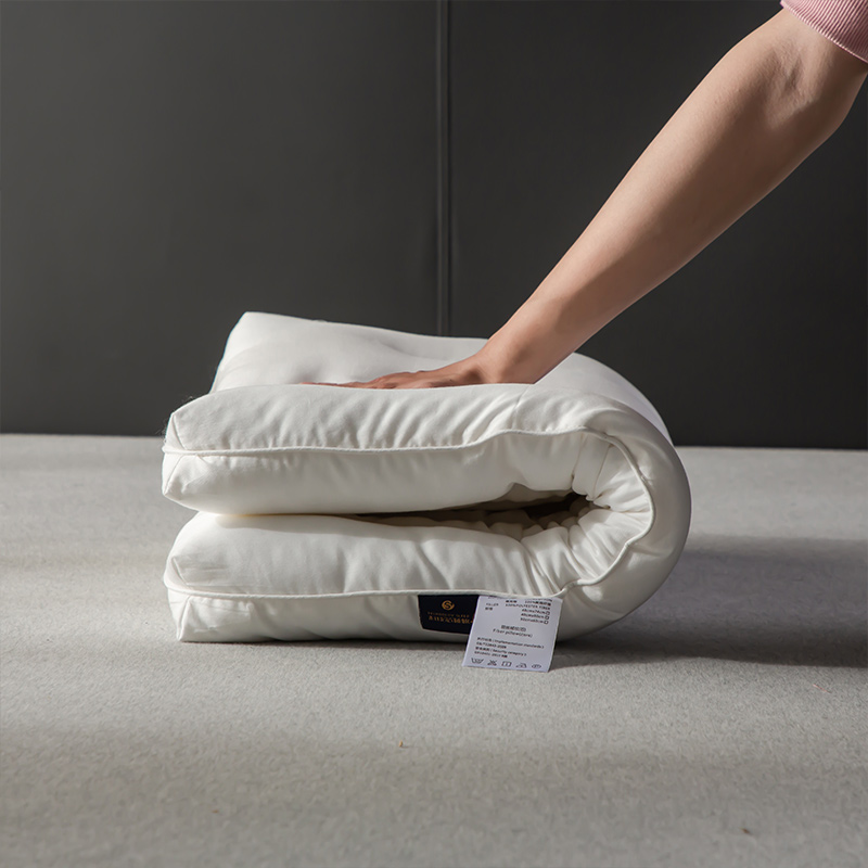 婵思 全棉护颈低矮扁枕芯高清大图