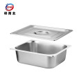 梓南北 304不锈钢1/2份数盆含盖 33*26.5*10cm 套