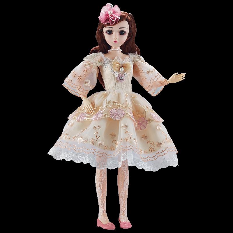 雅斯妮优雅时尚公主娃娃YSN-XV755-199换装洋娃娃杏公主礼盒套装生日礼物男孩女孩玩具高清大图