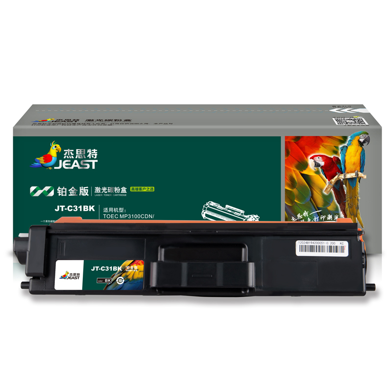杰思特JT-C31BK铂金版黑色粉盒 适用于光电通TOEC MP3100CDN MP3105CDN打印机碳粉盒
