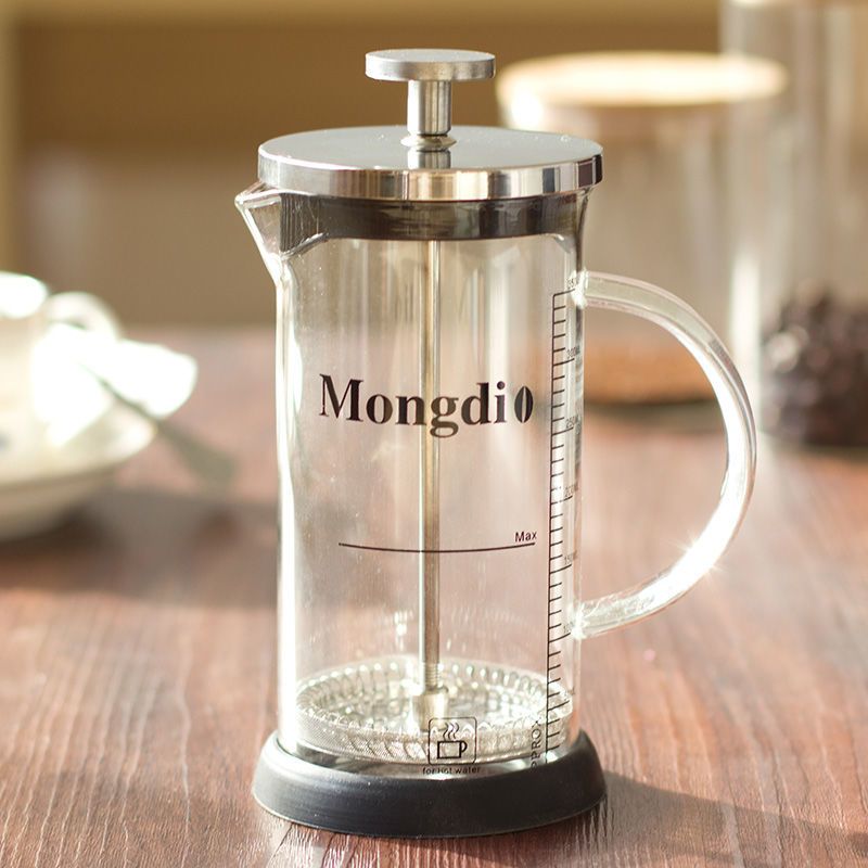 法压壶咖啡壶家用咖啡手冲壶耐热玻璃法式滤压壶冲茶器过滤杯套装350
