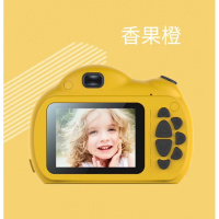 儿童相机2.4寸数码照相机双镜头mini小单反跨境新款玩具 蓝色+32g卡