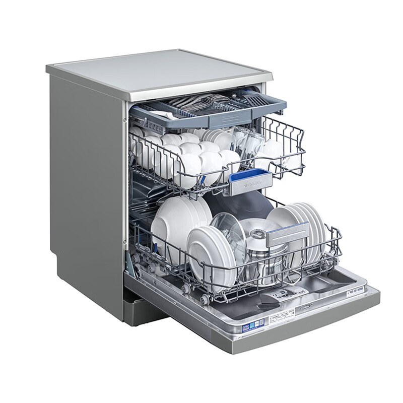 西门子 16套大容量独立嵌入 SJ25ZI00MC 独嵌两用晶蕾烘存蒸饭柜高清大图