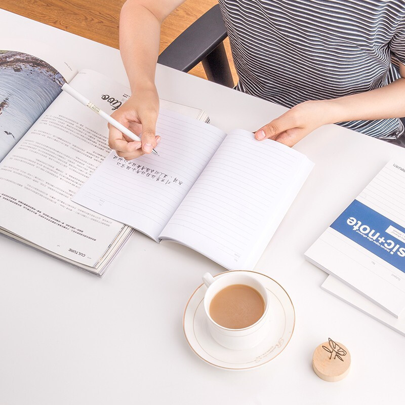 得力7959办公胶装本(混)-80张-32K(本)10本/包高清大图