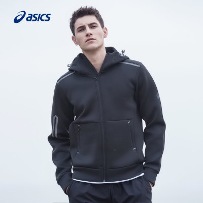 104元包邮  亚瑟士（ASICS）男士连帽针织保暖运动夹克 827A54-0904