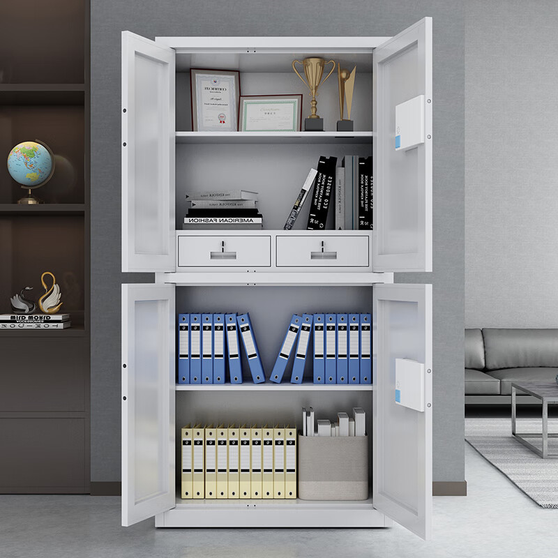 信京保密柜钢制资料档案柜电子密码文件柜 通双节带斗电子密码款高清大图