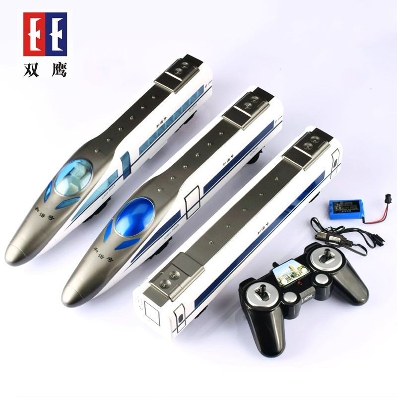 双鹰和谐号仿真无线电动遥控列车电动高铁动车男孩儿童玩具1663高清大图