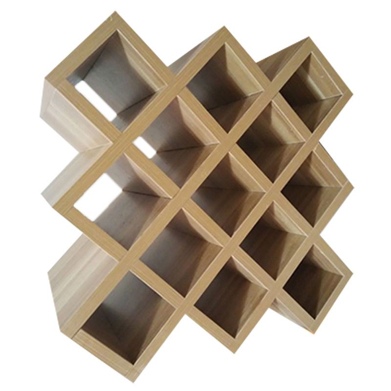 定制做菱形红酒格子家用实木壁挂红酒架摆件酒插酒柜葡萄酒架酒叉11格