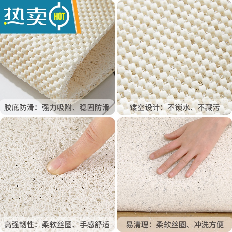 XIANCAI卡通卫生间浴室防滑垫洗澡间漏水脚垫淋浴房地垫厕所防潮垫大尺寸高清大图