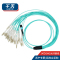 千天(QANTOP)光纤跳线OM3万兆多模40G光模块用集束光纤线1分24芯MPO-LC QT-GXTX483