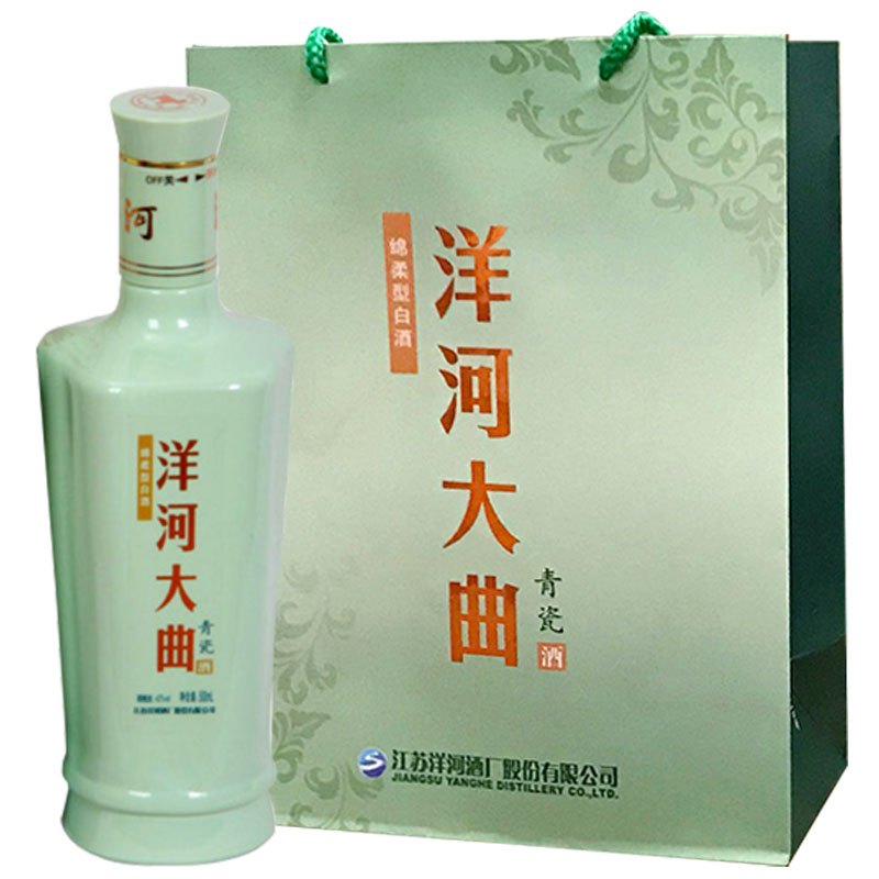 洋河大曲青瓷42度500ml*6瓶盒装粮食白酒绵柔型 YangHe