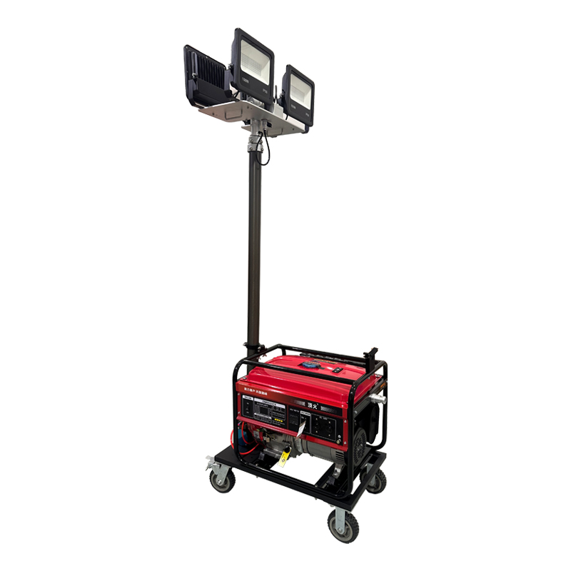 顶火 GMD6111 AC220V 100W*4 IP66 光源类别LED 发电机功率5KW 固态自动升降工作灯高清大图