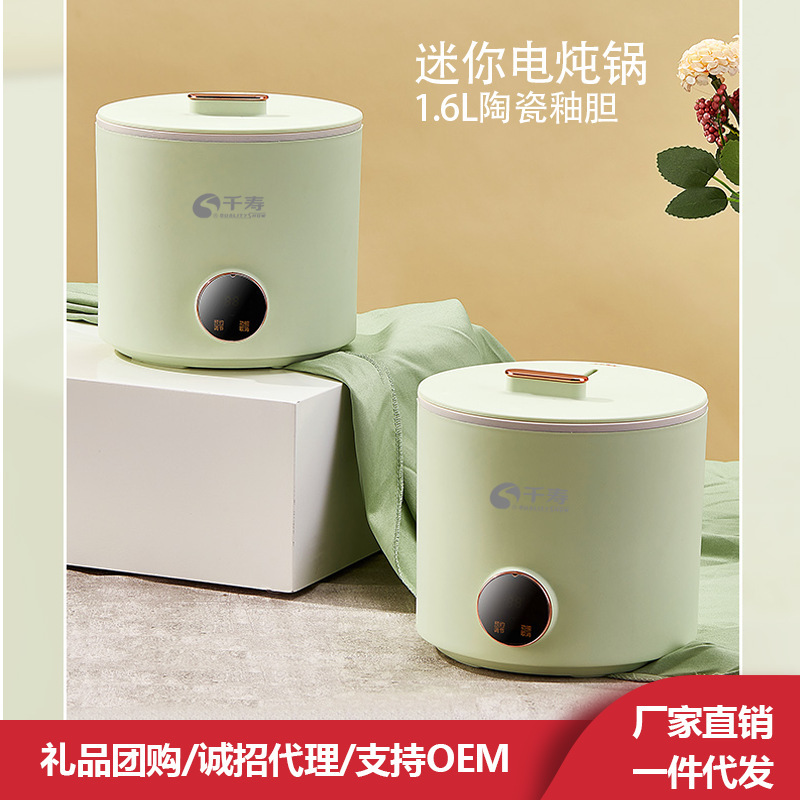 千寿电煮锅多功能迷你电饭煲家用宿舍一体式小电热锅电火锅批发