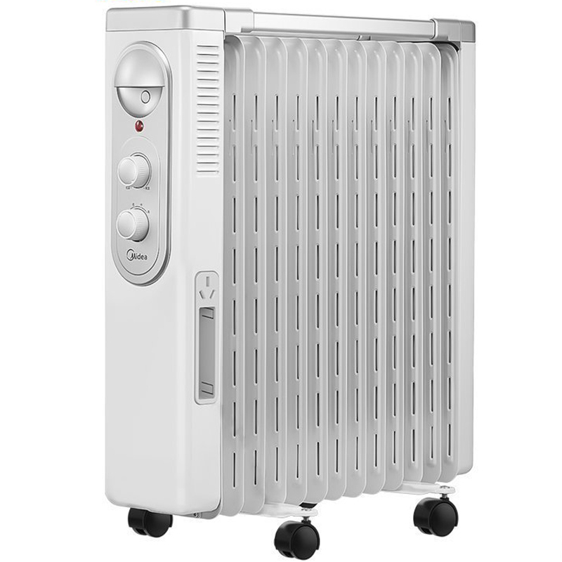 美的(Midea) 油汀取暖器 NY2513-16FW家用电暖器 13片 卧式客厅暖风机 白色款高清大图