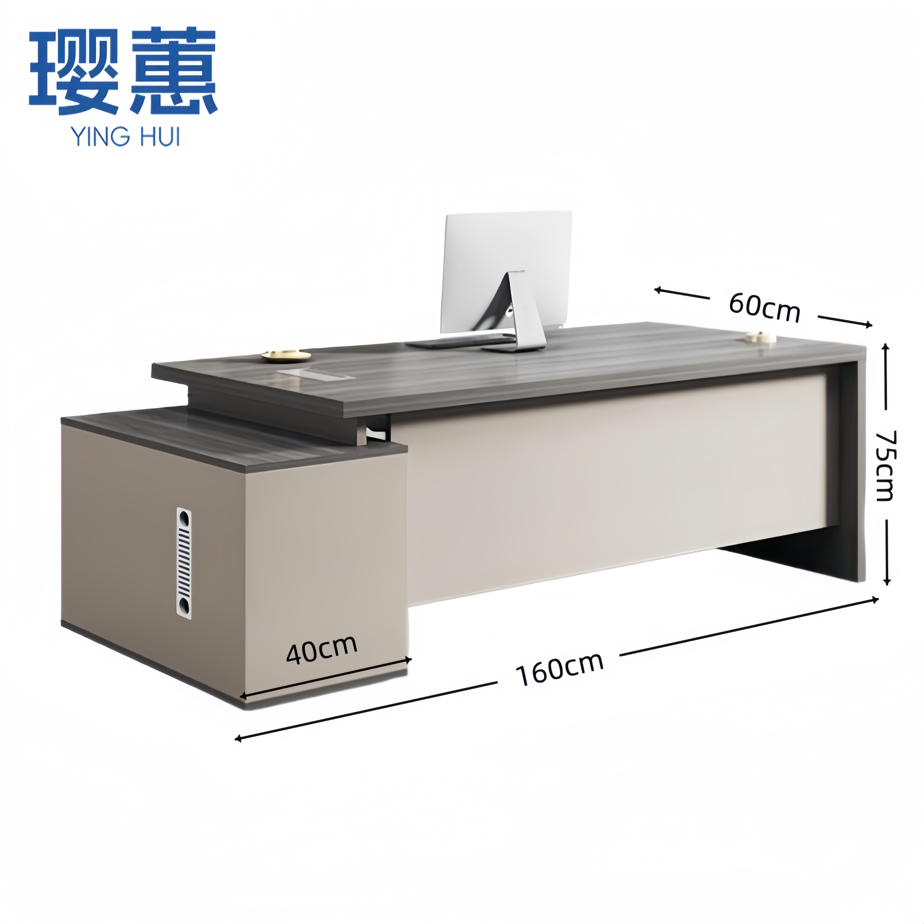 璎蕙 办公桌 120*60*75cm张高清大图