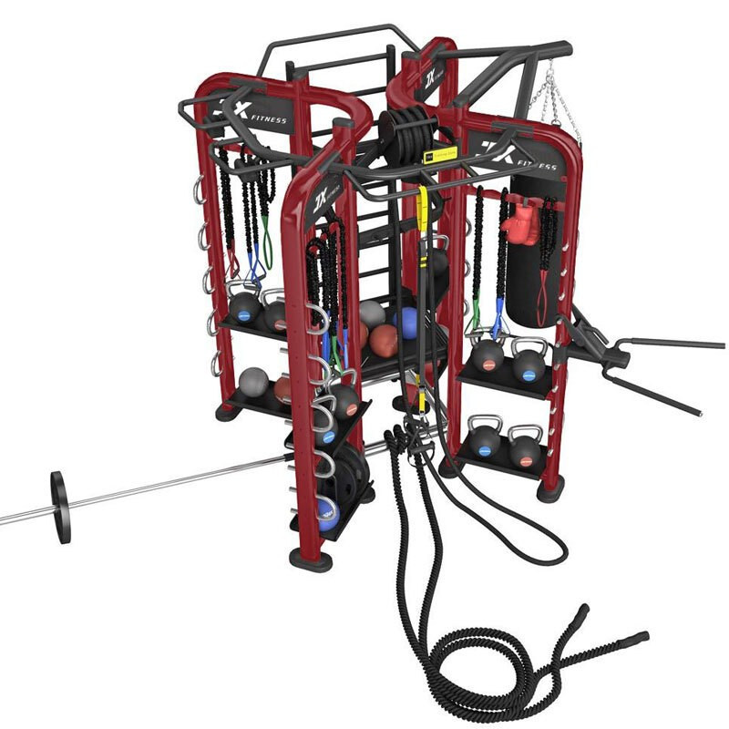 军霞 JX-四门360综合训练器健身房多功能健身器材私教器材