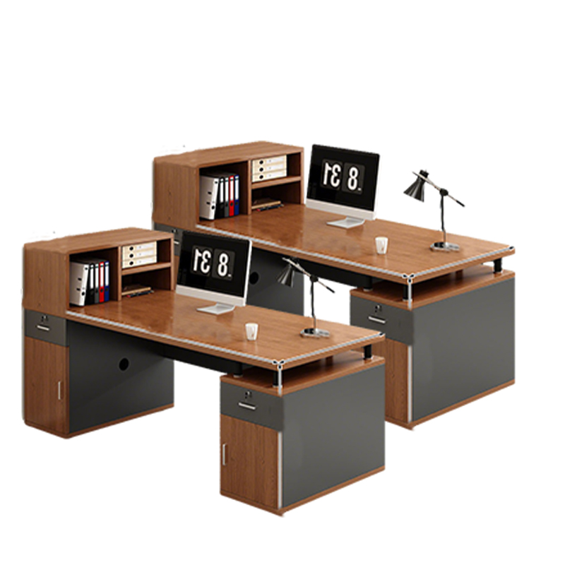 围达 办公桌 单人加高右柜 张高清大图