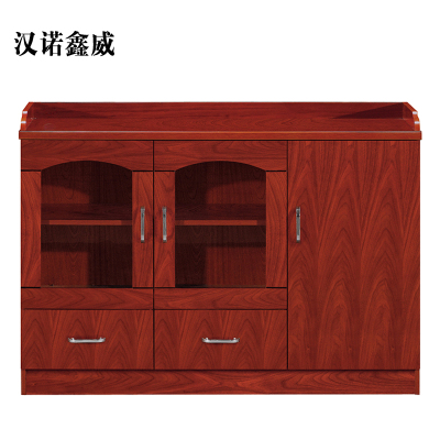 汉诺鑫威胡桃色餐边柜简约茶水柜三门1200*400*860[工厂现做 7天内发货]