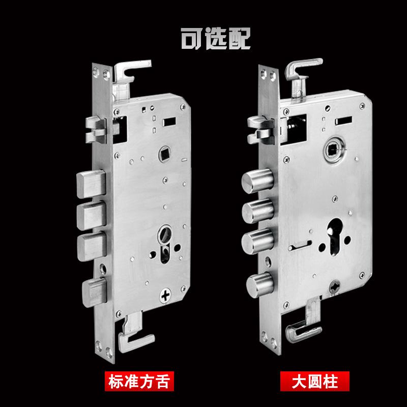 BONJEAN超C级锁芯家用防盗锁具套装 K金锌合金把手面板纯铜锁芯高清大图