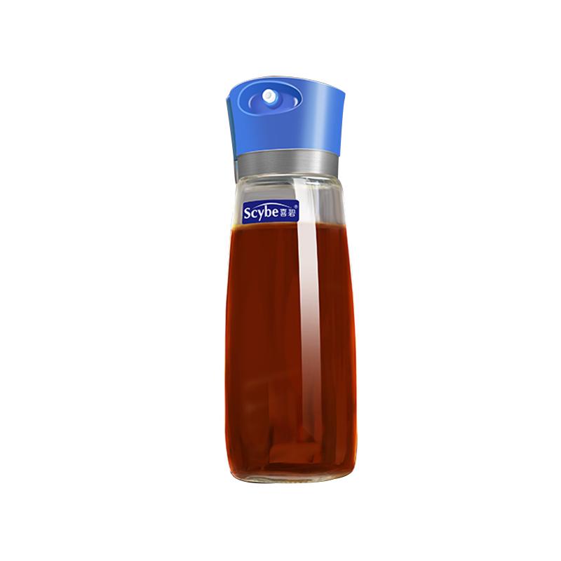 Scybe喜碧 玻璃油壶270ml油瓶罐酱油瓶醋瓶家用厨房防漏小塑料调味调料壶德班多功能单支装随机颜色