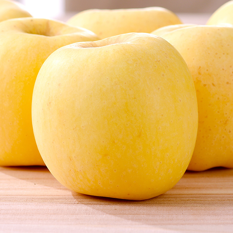 [西沛生鲜]辽宁黄元帅苹果 净重4.7斤 大果 单果80-85mm 脆甜可口高清大图