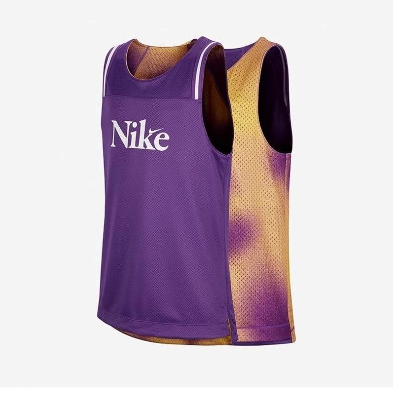 NIKE耐克背心运动休闲速干透气双面穿大童篮球上衣FD4010-599 DZxqg高清大图