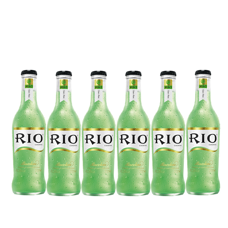 锐澳(RIO)洋酒 鸡尾酒 预调酒果酒 青柠味 275ml*6瓶