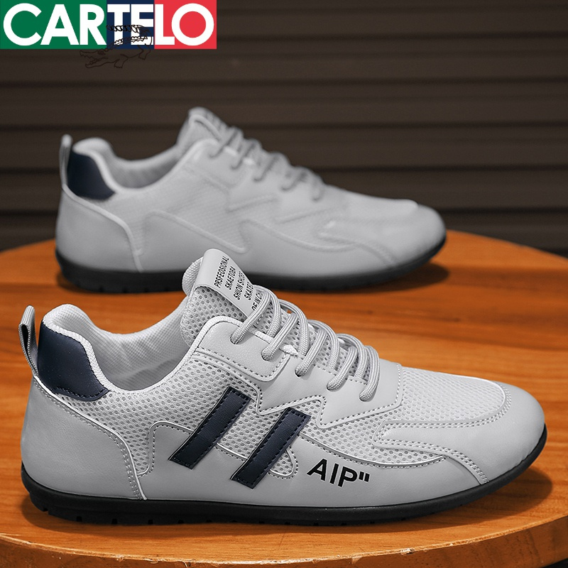 线下专柜同款卡帝乐鳄鱼cartelo新款男士运动男鞋休闲鞋潮流阿甘鞋