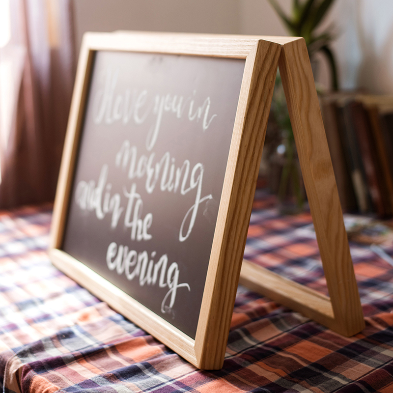 电表箱装饰画黑板吸铁磁性留言板免打孔遮挡配电箱电源开关盒 电表箱黑板框(52*72*6cm)绿 其他尺寸高清大图