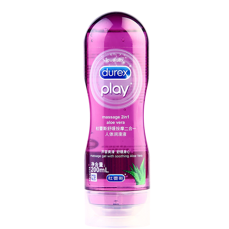 杜蕾斯(Durex) 人体润滑 舒缓按摩二合一200ml 进口花香型情趣啫喱 按摩润滑液 水溶性情侣系列润滑油 成人用品