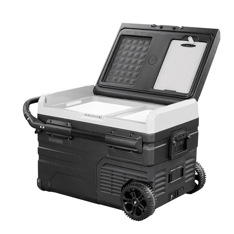 车载冰箱压缩机制冷tww55升冻冷藏分区双温双控12v24v货车家用拉杆式