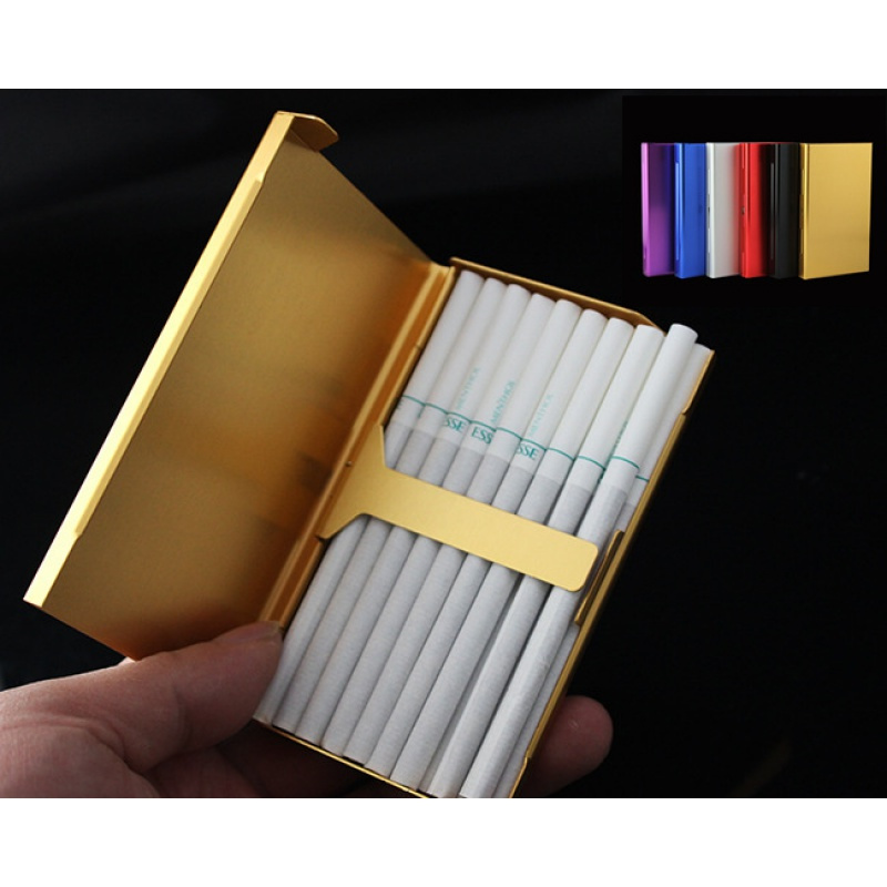 20支装女士烟盒创意超薄便携加长细烟香菸盒定制刻字刻照片韩国潮