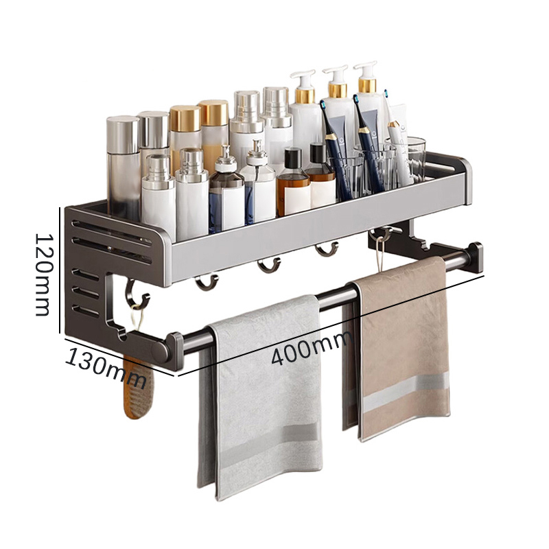 豫汉迎免打孔毛巾架 免打孔毛巾架400*130*120mm个