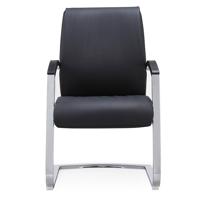 双朗 皮质办公会议椅 SL-092C 630*620*940mm 黑色 把高清大图