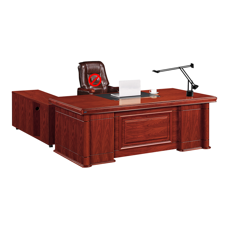 中豫鑫泽 ZYXZ4052210 油漆家具老板桌大班台办公桌主管经理桌含副柜 2米