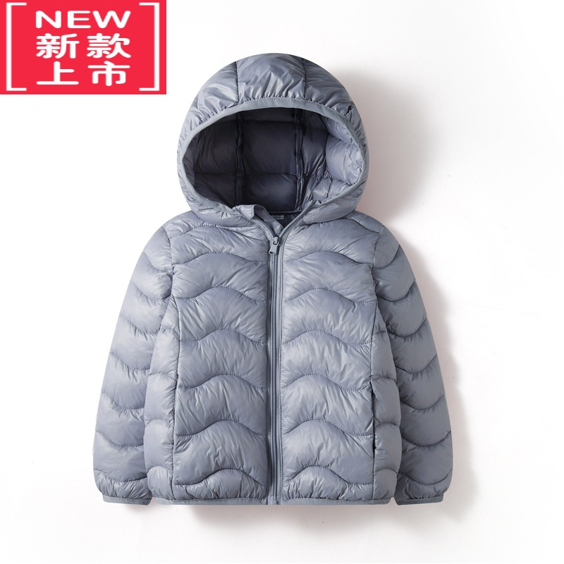 可莉允儿童棉衣轻薄款女童羽绒棉服2022新款男童棉袄中大童秋冬休闲外套