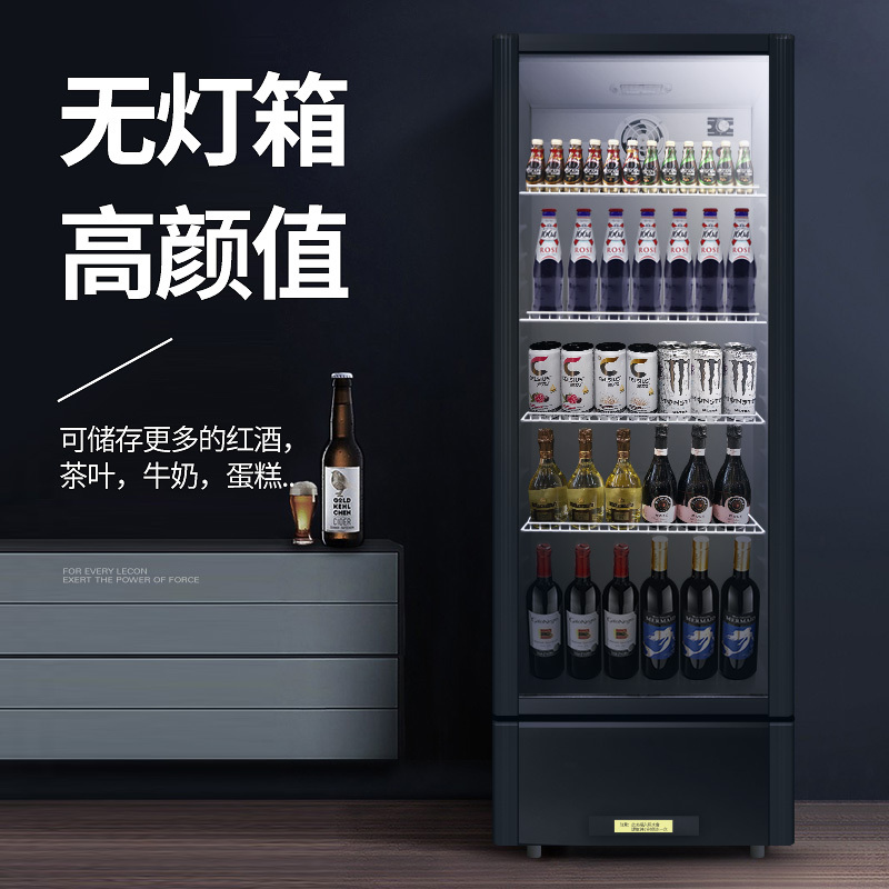 飞天鼠(FTIANSHU) 展示柜饮料柜商用冰柜超市冰箱冷藏柜保鲜柜320L单门无灯箱