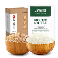 珍佰粮 3号香米+燕麦950g 组合煮粥米 五谷杂粮粥