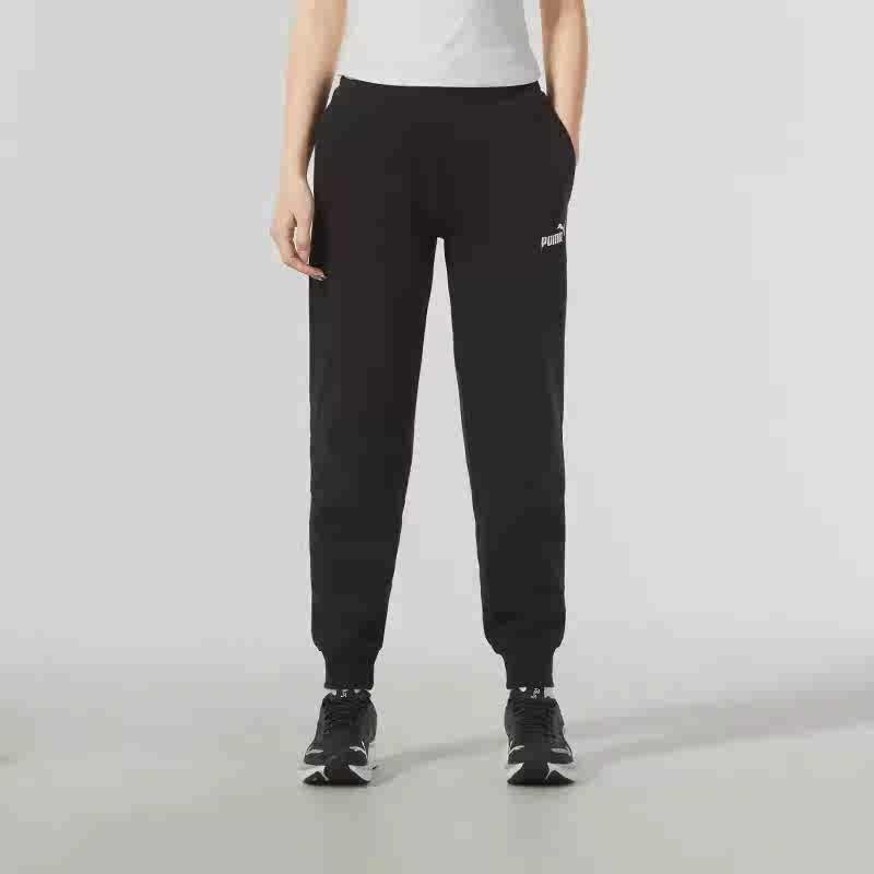 彪马(PUMA)女裤新款运动裤户外时尚跑步健身舒适透气休闲针织长裤潮682160-87 ZP 682126-01/黑色 M