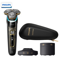 飞利浦(PHILIPS)剃须刀电动胡须刀 智能光感 男士刮胡刀送男友父亲礼物 蜂巢9系Pro+ S9966/99