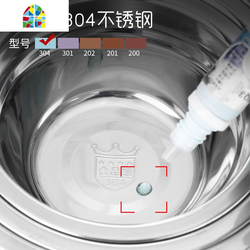 304不锈钢碗家用米饭碗汤碗厨房大号不锈钢盆汤盆装菜洗菜盆单个 FENGHOU 30424CM加厚深汤盆高清大图