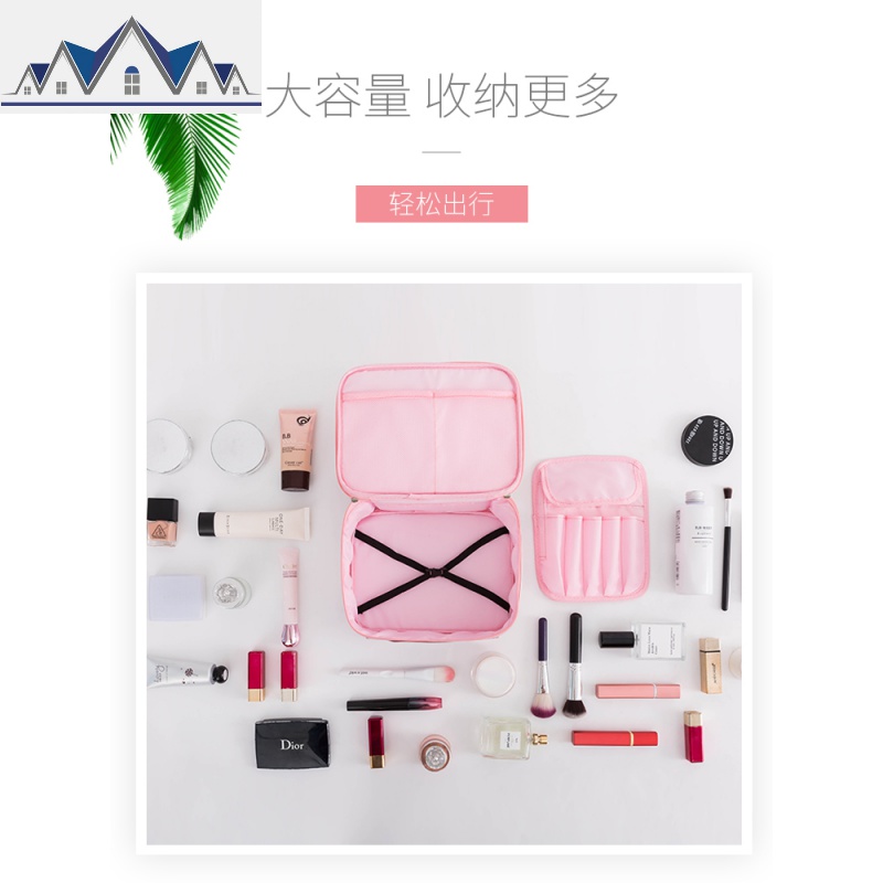 洗漱网红化妆包ins风超火品少女心小号便携大容量旅行收纳袋盒 三维工匠收纳包高清大图