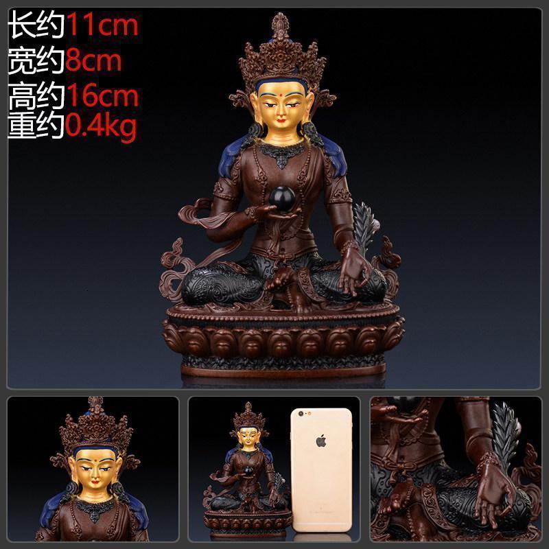 美帮汇地藏佛像 铜藏传密宗画脸地藏菩萨摆件佛教供奉高清大图