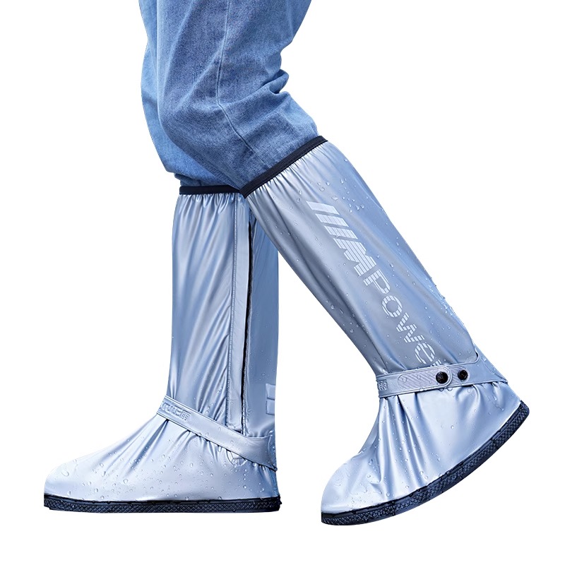 正雨雨鞋男女款雨天鞋套防水外穿雨鞋套防滑加厚耐磨高筒雨靴硅胶高清大图