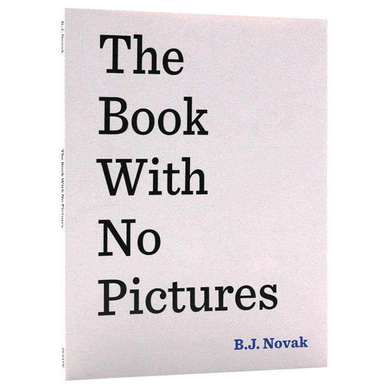 没有图片的书 [正版]华研原版 没有图片的书 英文原版 The Book With No Pictures 幽默故事书高清大图