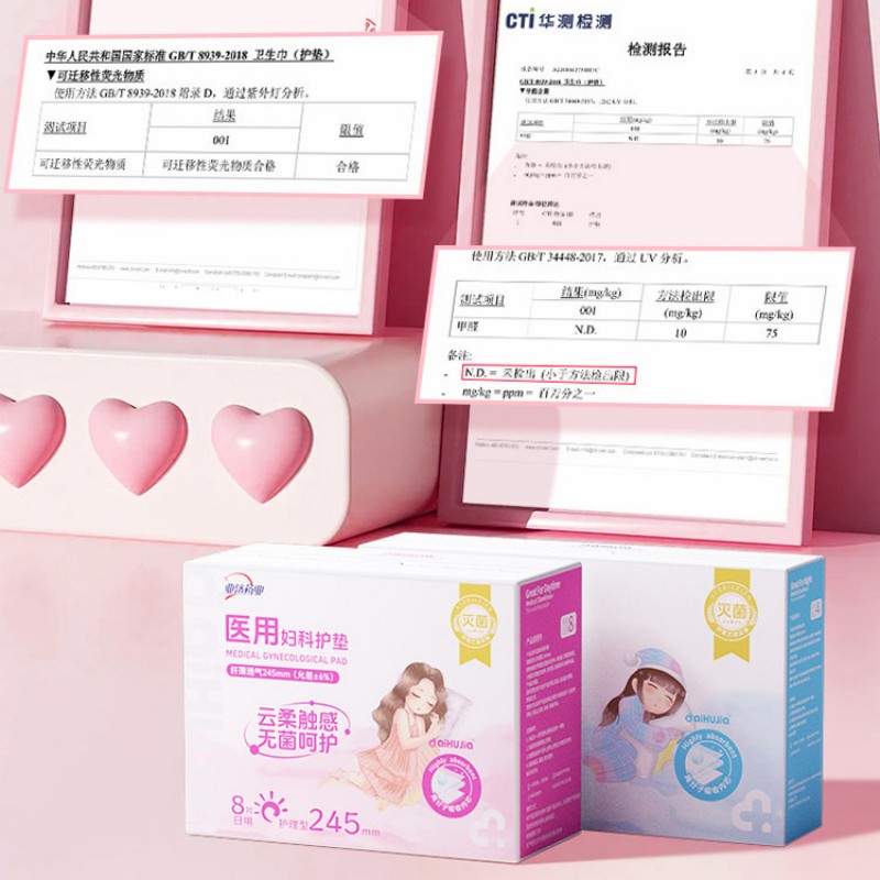 爱护佳医用妇科护垫/245mm*8片/盒 青春期 少女系列高清大图